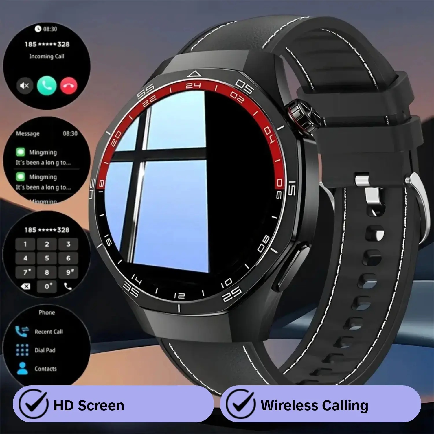 2026 New GPS Gt5pro Smartwatch, 1.53" HD Screen, Wireless Calling, 100+ Sports Modes, USB Charging, Music Controller, Fitness Tracker, Wearable