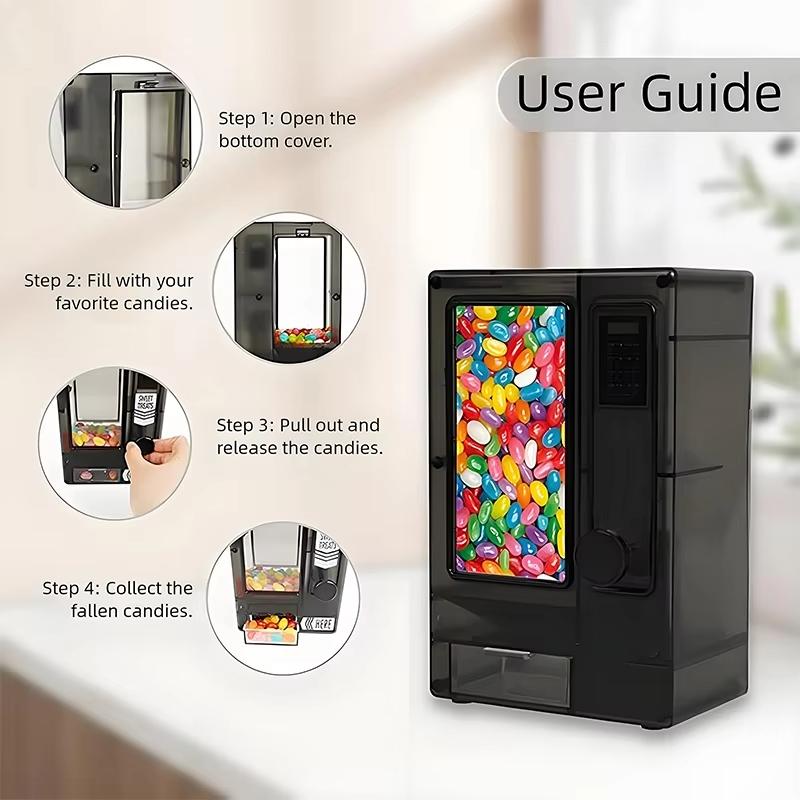 Mini Candy Vending Machine, Candy Storage Machine, Cute Desktop Candy Machine, Gift For Friends Or Girlfriend, Valentine's Day, And Birthday Gift