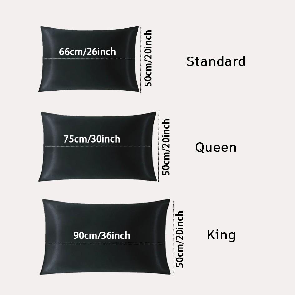 Luxurious Satin Pillowcase,2Pcs No Insert, Simple Solid Color, Soft Breathable, Envelope Closure, Ideal for Hair and Skin Protection, Perfect Home Decor