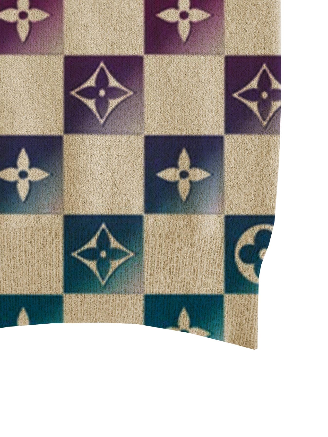 Women's Gradient Plaid Geometric Print Sweater, Fall and Winter Casual Long Sleeve Knitwear, Comfortable Warm Daily Wear