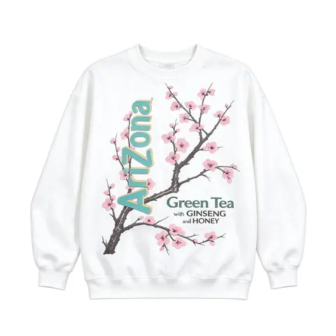 The Vintage Arizona Green Tea Cherry Blossom Shirt Sweatshirt Hoodie , Gift For Woman, Gift For Men, Womenswear Top Underwear Streetwear, Trending Shirt