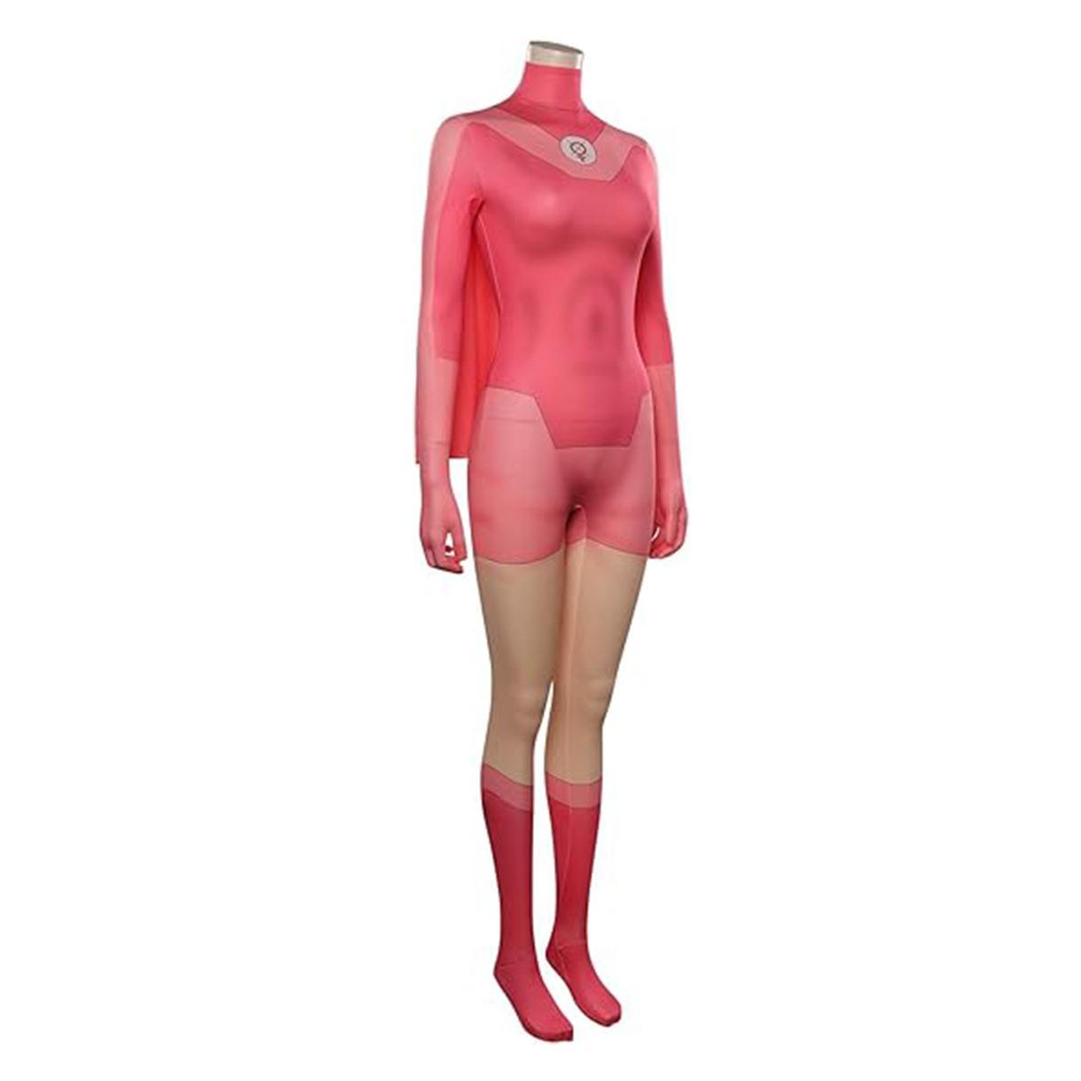 Atom Eve Cosplay Costume Invincible Eve Wilkins Jumpsuit Bodysuit Cloak Cape Outfits for Adults Women Halloween Costume for Girl Atom Eve Cosplay Costume Invincible Eve Wilkins Jumpsuit Bodysuit Cloak Cape Outfits for Adults Women Halloween Costume for Girl