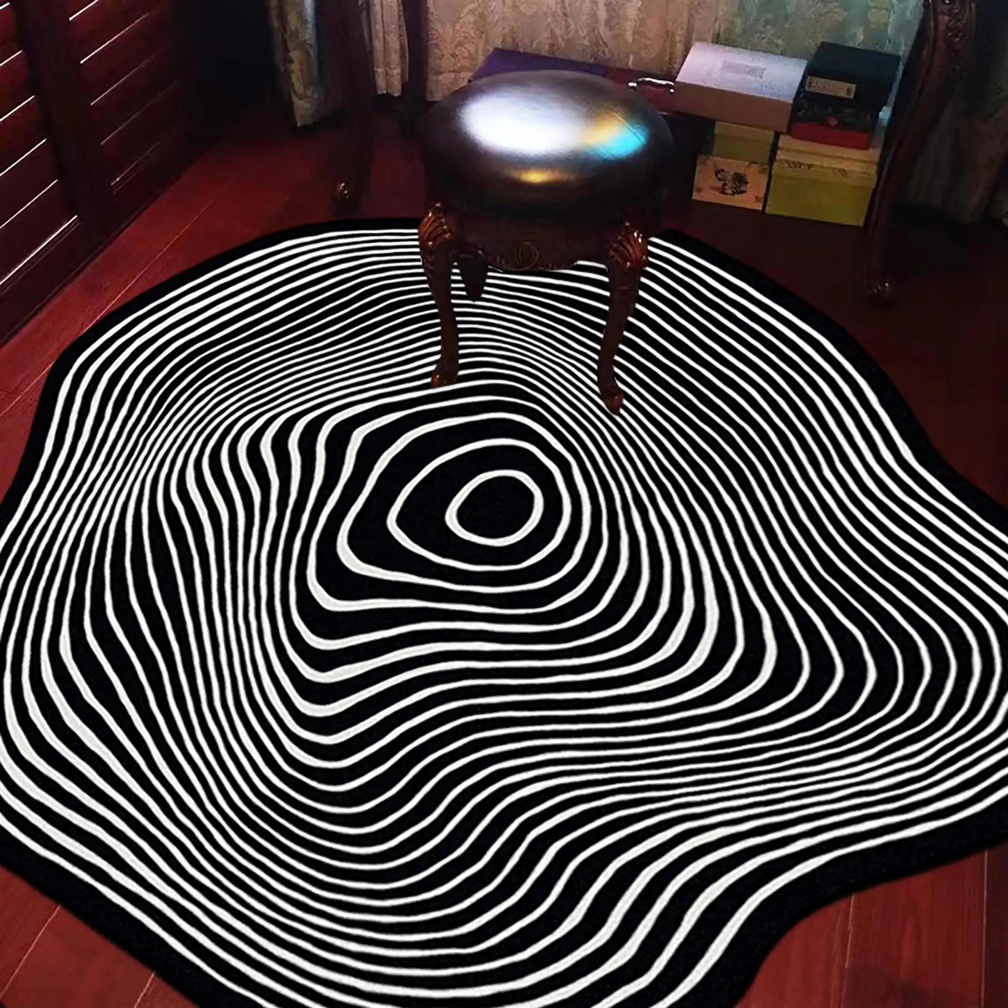 Irregular Creative Pattern Floor Mat, 1 Count Non-slip Soft Floor Carpet, Washable Area Rug, Decorative Mat for Home Living Room Bedroom, Unique Rug