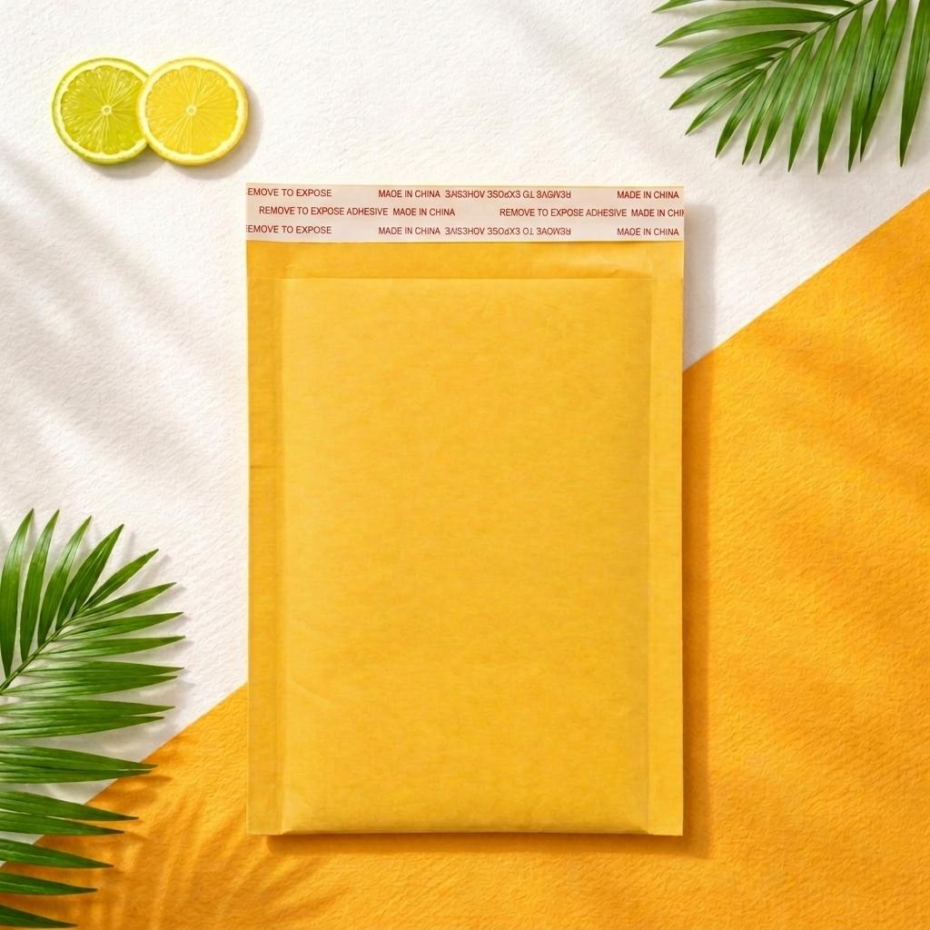50/100 Pcs 6.3x7.9 Inch Compact Small-Sized Bubble Mailers - Heavy Duty Padded Mailing Envelopes with Self-Sealing Strip, Waterproof for Small Business & Daily Small Item Shipping