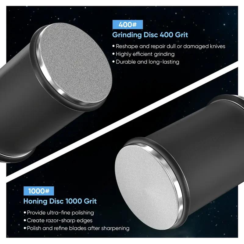 1-Piece Knife Sharpening Tool Set — Rolling Knife Sharpening Kit with Diamond and Ceramic Sharpeners — Suitable for Steel of Any Hardness — Features 12°, 15°, 20°, and 22° Magnetic Angles — An Ideal Gift for Loved Ones and Friends