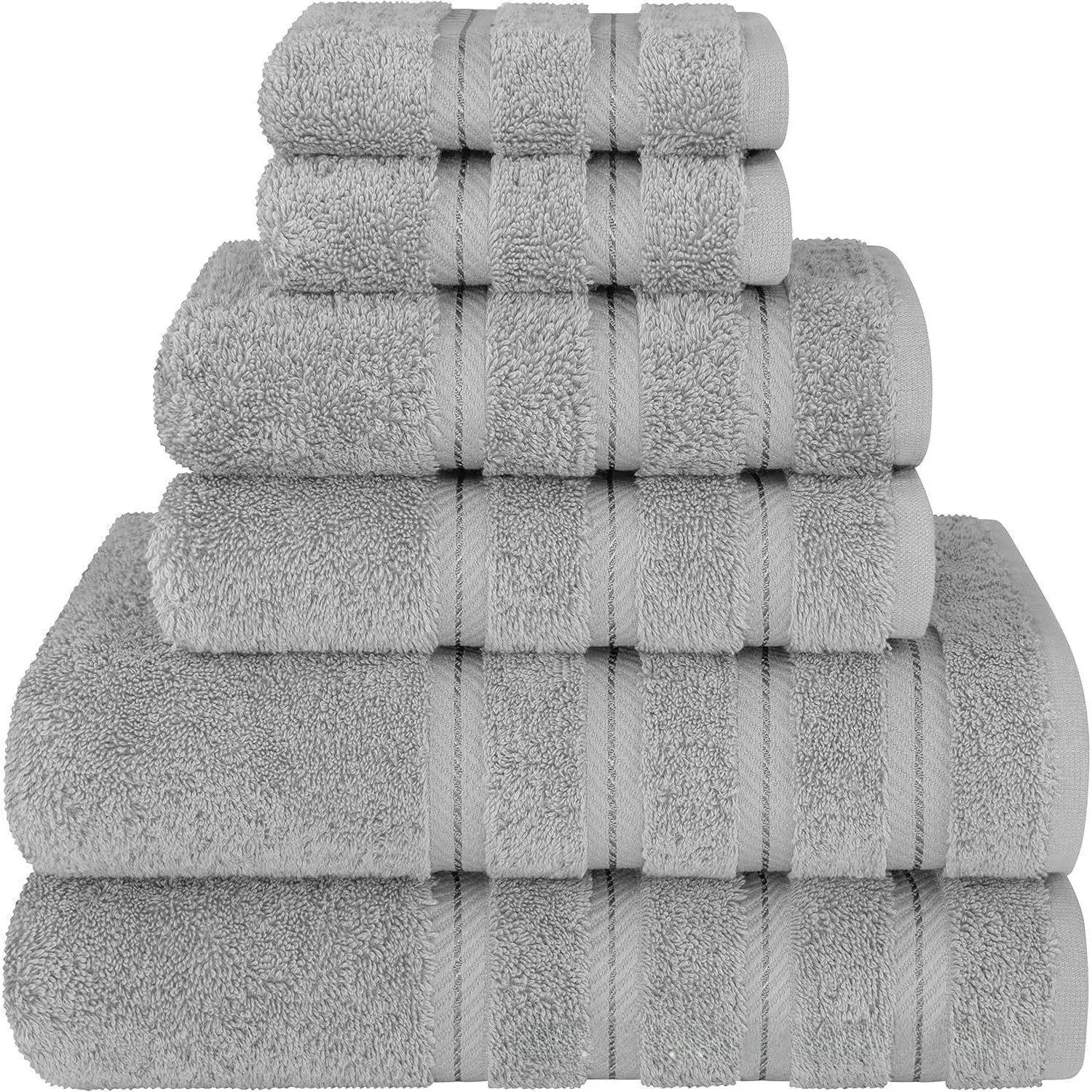 100% Cotton Solid & Texture 12-pc Towel Set 100% Cotton Solid & Texture 12-pc Towel Set