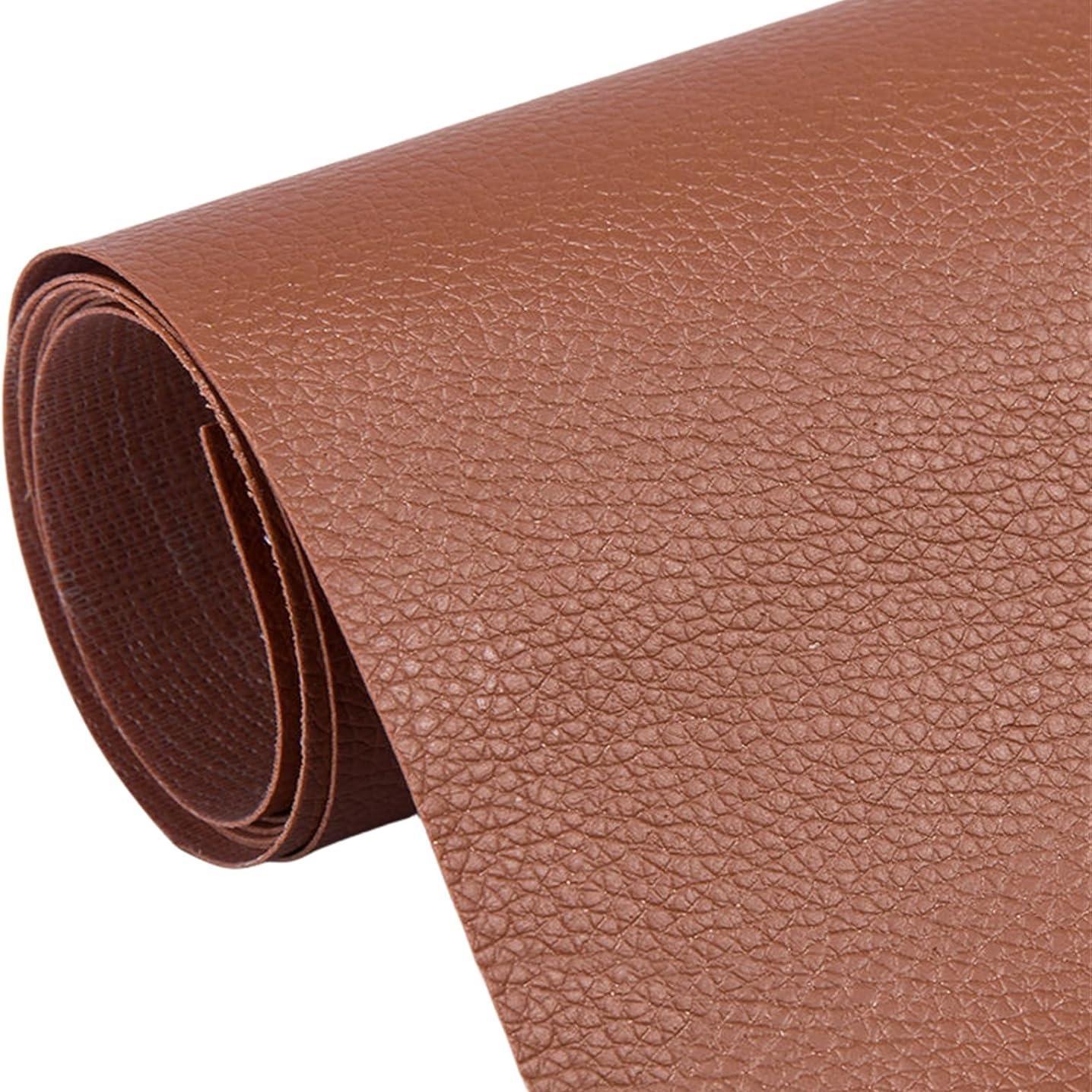 20*54 Inch Self-Adhesive Leather Sticker Patch Cuttable Sofa Repair,PVC Leatherette Waterproof Upholstery Fabric,Leather Stickers Self Adhesiveleather Repair Patch,for Car Seat, Couch, Chair