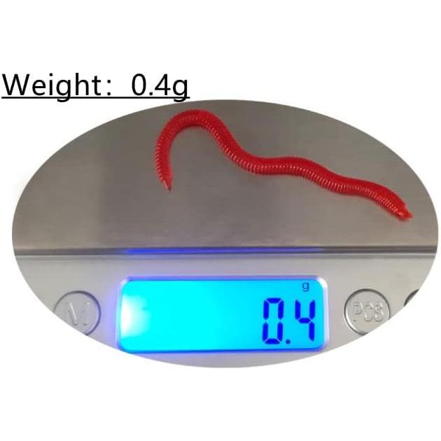 1.6in/3.3/3.9in Fishing Soft Lure Trout Worm Earthworm  Lifelike  Bloodworm Grub Worm Soft Fishing Lure Baits