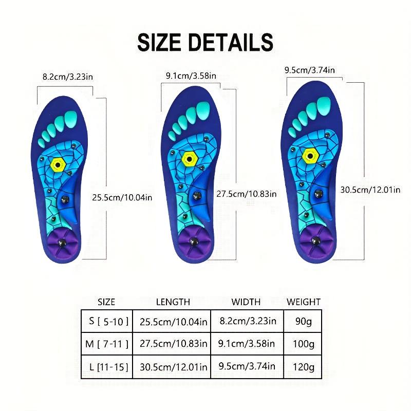 RunPro Comfort Support Insoles for All Day - 220+ lbs High Arch Support for Men Women, Shock Absorbing & Acupressure Cushions for Work Boots & Running Shoes