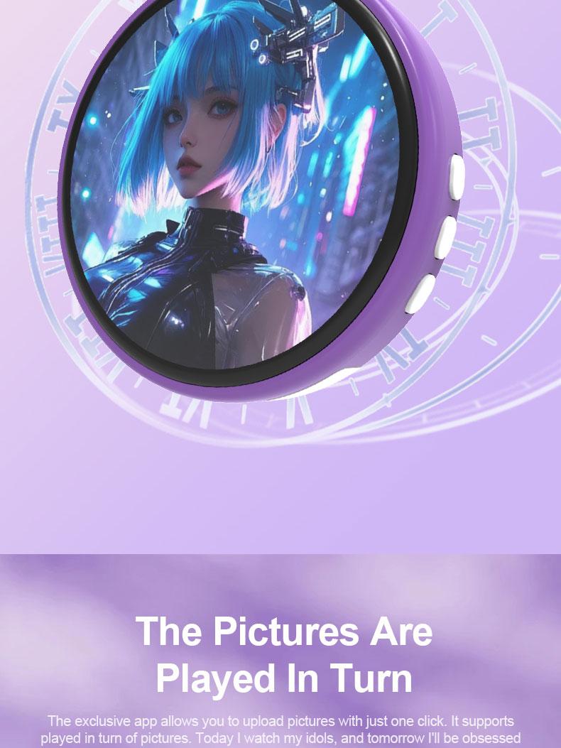 Electronic pendants, touchscreen Bluetooth electronic whistles, badge anime-themed accessories, celebrity DIY new smart whistles, anime-themed accessories, customizable video/photo display screens.