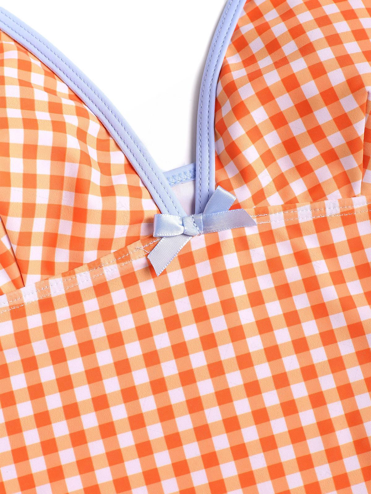 Women's Summer Beach Floral Leaves Tank Style Full Coverage Bikini Tankini Set Two Piece Bathing Suits Halter Bikini Sets, Halter Bikini Swimsuit