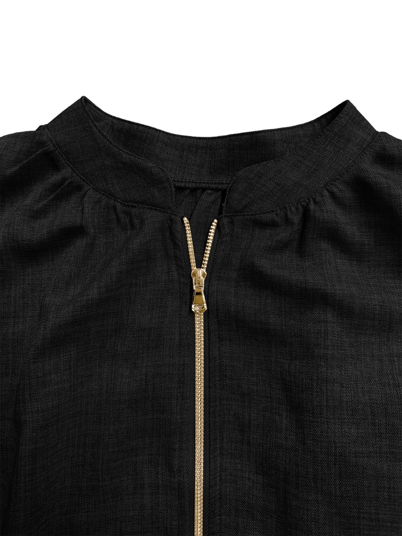 Minimalist Textured Matching Suit, Front Zip Blouse, Loose-Fit Casual for All Seasons, Adult Women's Clothing Set，loungewear set ，Vintage Casual Co-ord Outfit, Soft comfy fabric, skin-friendly, Casual Lounge Sets
