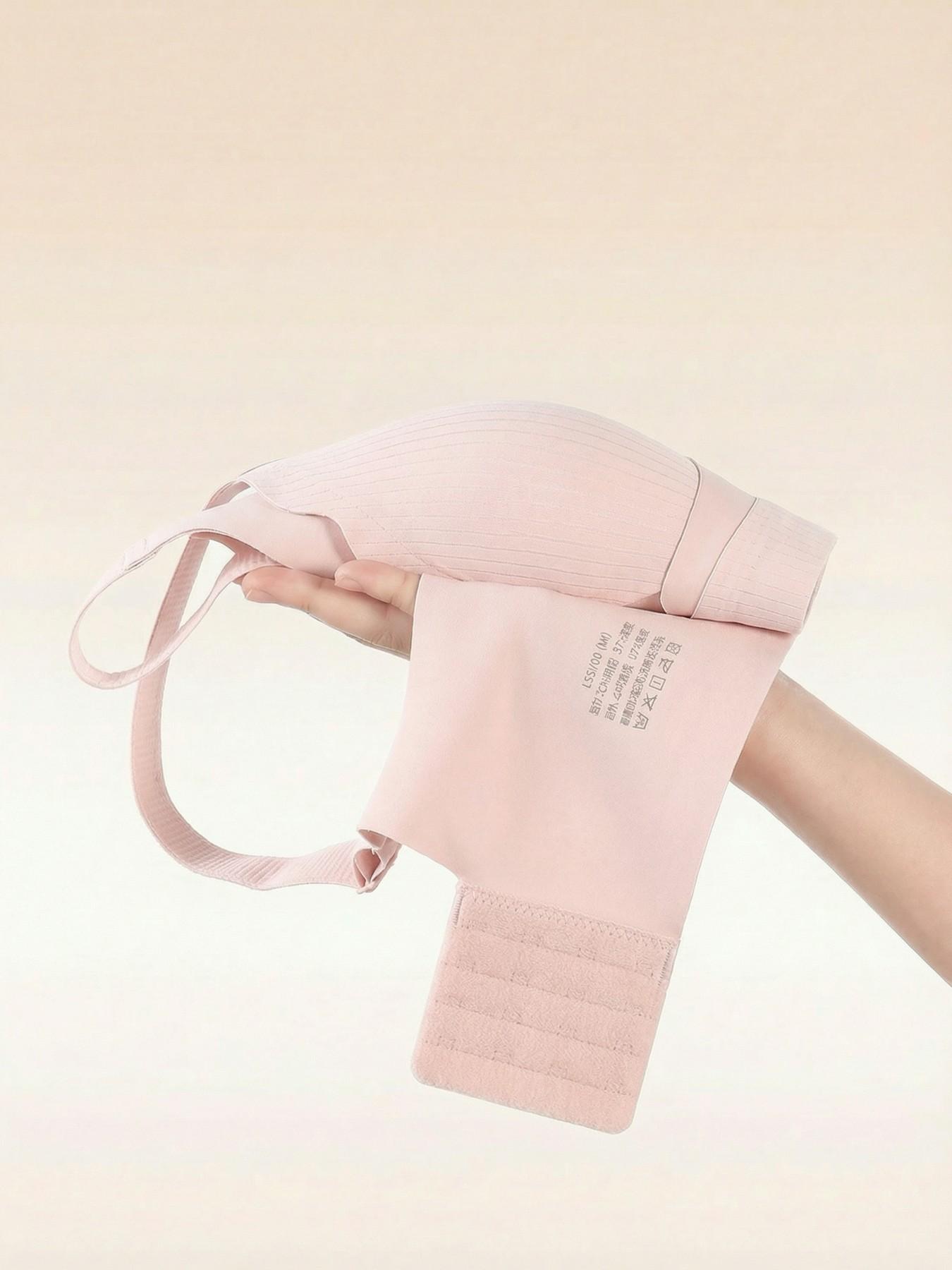 Plus Size Seamless Back Support Sports Bra, High Elastic Shockproof Push Up Bralette, Wireless Full Coverage for Yoga, Gym & Daily Use