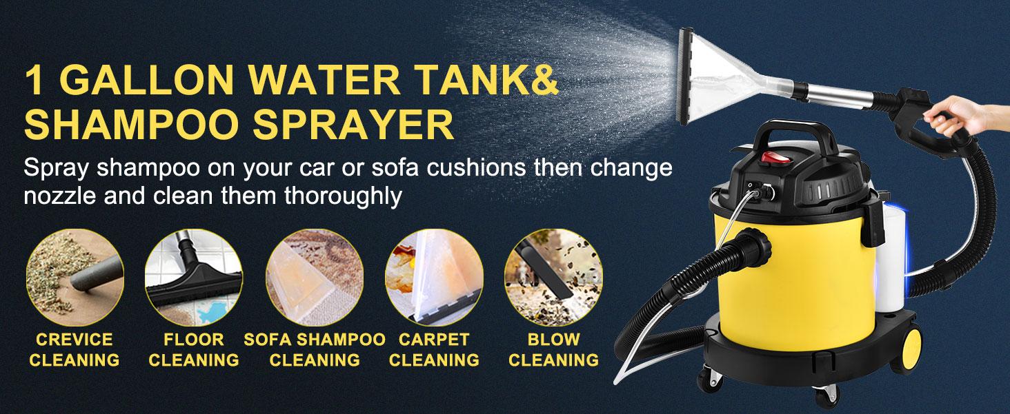 PRETEC 5.5+1 Gallon Wet & Dry Vacuum – 17 kPa Powerful Suction, 4-in-1 Multi-Purpose Cleaner with 15 ft Cord, Quiet 70 dB Operation – Ideal for Dog Hair, Garage, Home & Car PRETEC 5.5+1 Gallon Wet & Dry Vacuum – 17 kPa Powerful Suction, 4-in-1 Multi-Purpose Cleaner with 15 ft Cord, Quiet 70 dB Operation – Ideal for Dog Hair, Garage, Home & Car