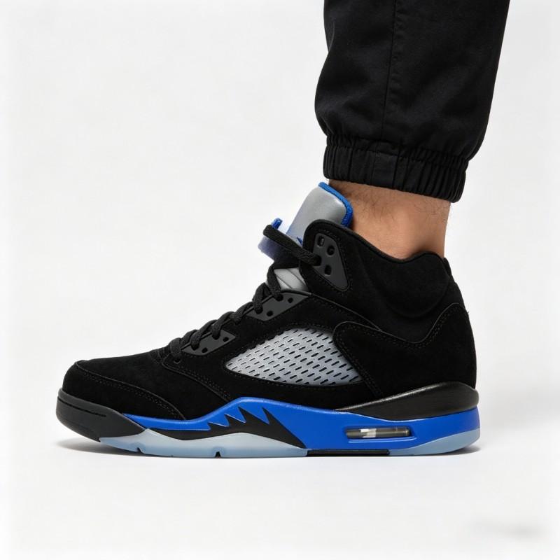 Black Blue Classic High Top Basketball Trainers for Men Women, Durable Non-slip Breathable Sneakers, Comfort Cushion Athletic Shoes for Streetwear, Sports & Daily Life