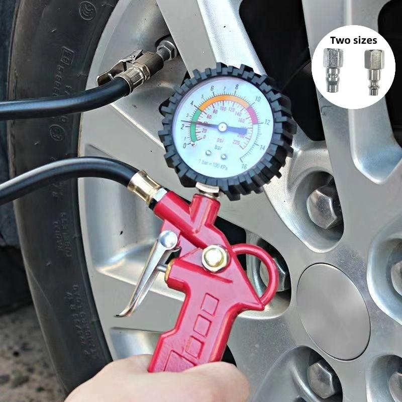 High Precision Tire Pressure Gauge, 250psi Dual Dial, Essential Car Maintenance Tool for Car Owners and Cyclists, Must-Have Device, Air Pressure Gauge for Tires