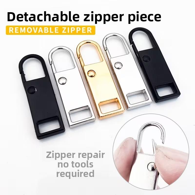 Durable Metal Zipper Replacement Parts, Universal Fit Fixing Accessories for Bags Luggage Clothes, Easy Install Repair Kit