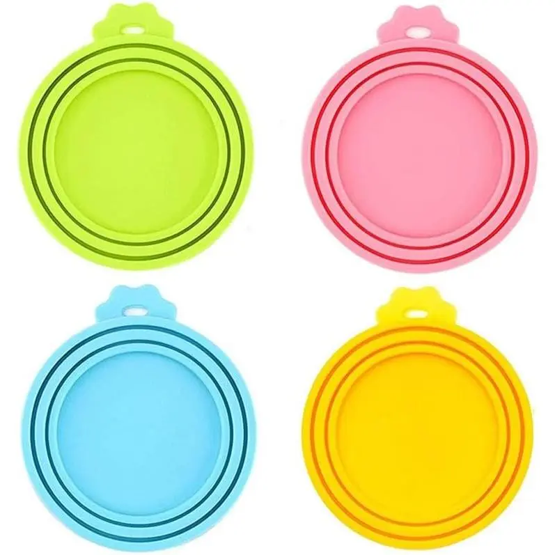 4 Pack    Can ,    Can Covers for Canned Goods,    Tops & Savers Caps for 3 Standard Sizes,