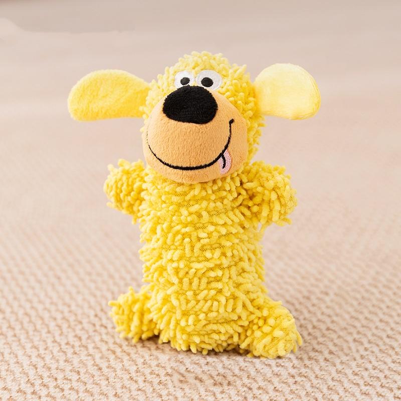 Durable Dog Toy Chew Resistant Pet Supplies, Soft Plush Self-Entertainment Solution, Sound Emitting Interactive Playthings for Dogs