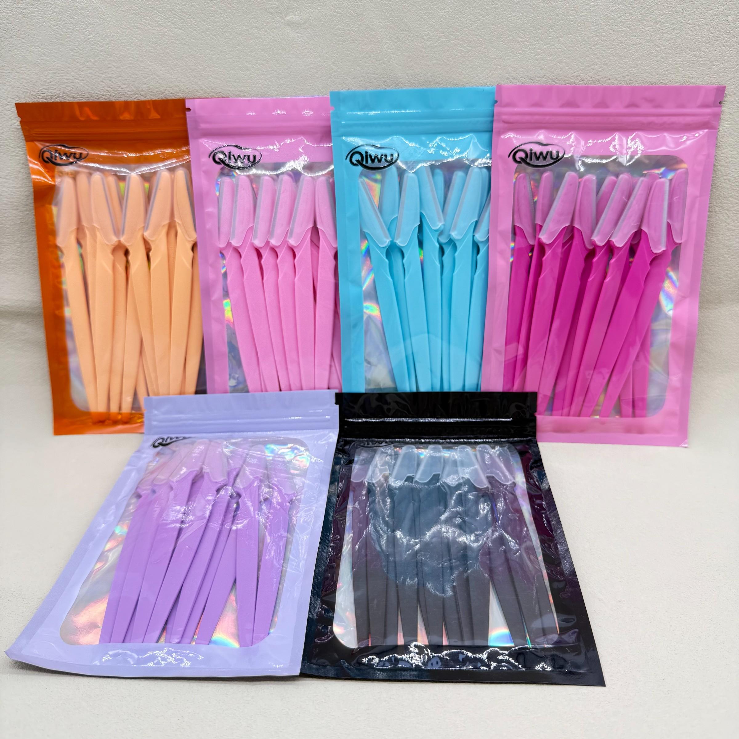 12-Piece Eyebrow Trimmer Set, Safe Packaging with Blade Protection Caps, Portable Facial Hair Removal Tool for Women, Beauty Essentials