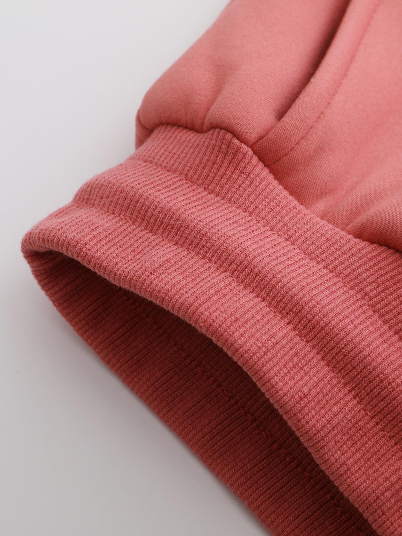 Women's Fleece Lined Long Pants, Floral Print, Drawstring Waist, Pockets, Casual Fall & Winter Wear, Warm Lamb Velvet Trousers