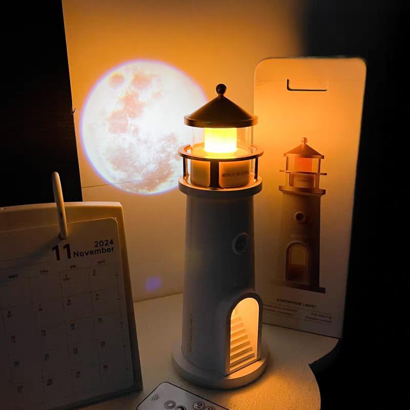 【MUNBYN Moon Lamp Projector Night Light】Wireless Portable Moon Lighthouse Lamp with Remote Control, Moon Light Galaxy Projector Rechargeable LED Aesthetic Table Lamp for Kids, Children 【MUNBYN Moon Lamp Projector Night Light】Wireless Portable Moon Lighthouse Lamp with Remote Control, Moon Light Galaxy Projector Rechargeable LED Aesthetic Table Lamp for Kids, Children