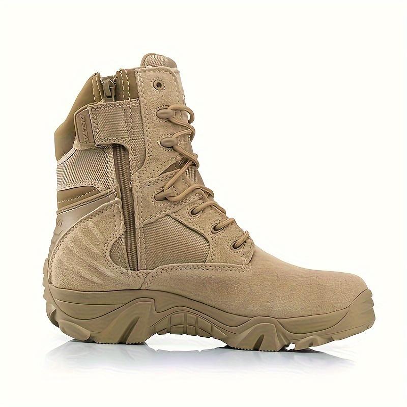 Newscheden High-DELTA Tactical Boots Outdoor Combat Boots Desert Training Boots Breathable Wear-Resistant Combat Boots Outdoor Hiking Boots Mountaineering Boots Non-Slip Wear-Resistant Men's Boots Jungle Camping Boots Comfortable Durable Boots Outdoor Act