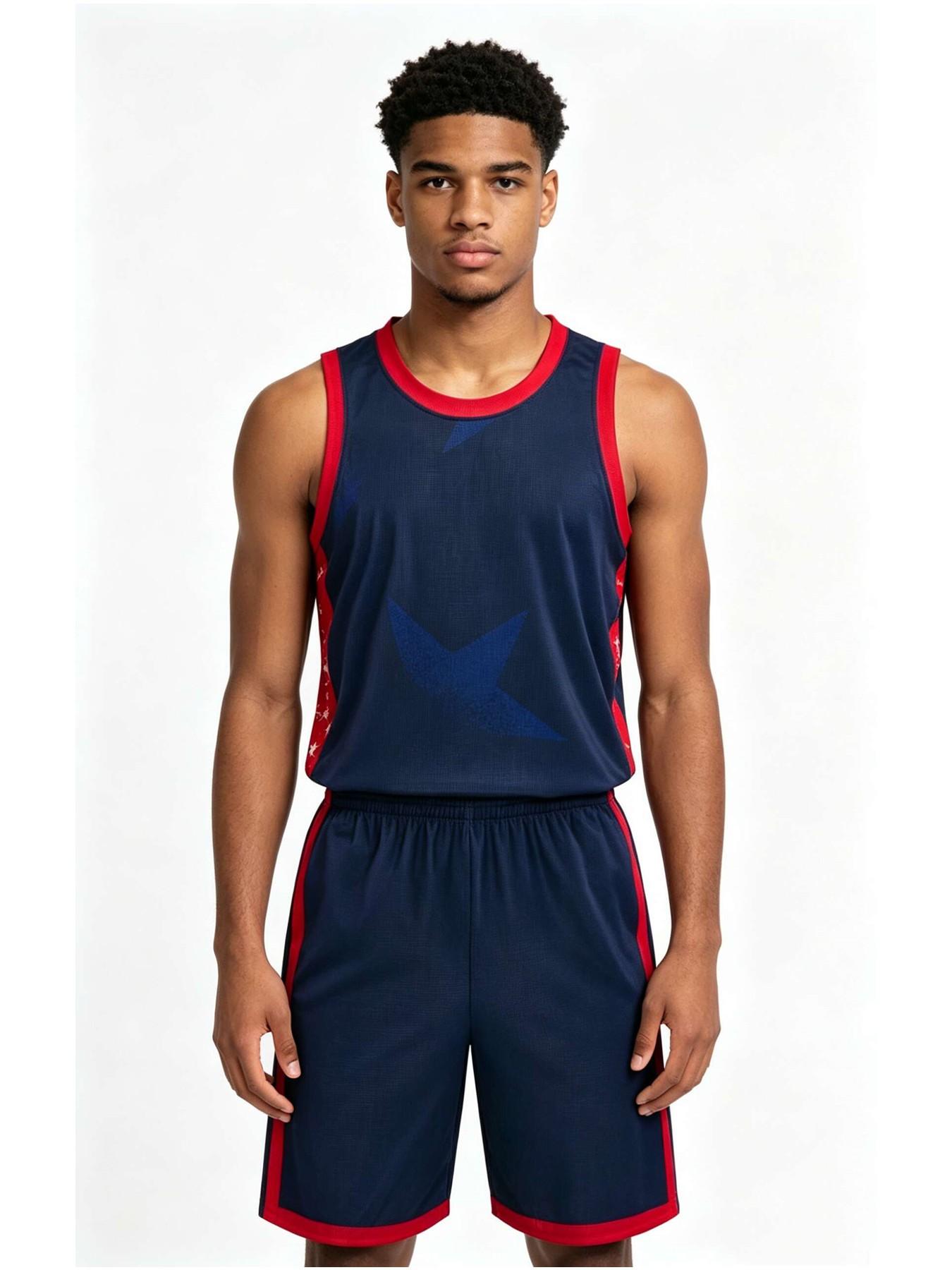 26/27 New Season Basketball Set, American Style Men's Adult Basketball, Loose-Fit Breathable Casual Training Gear