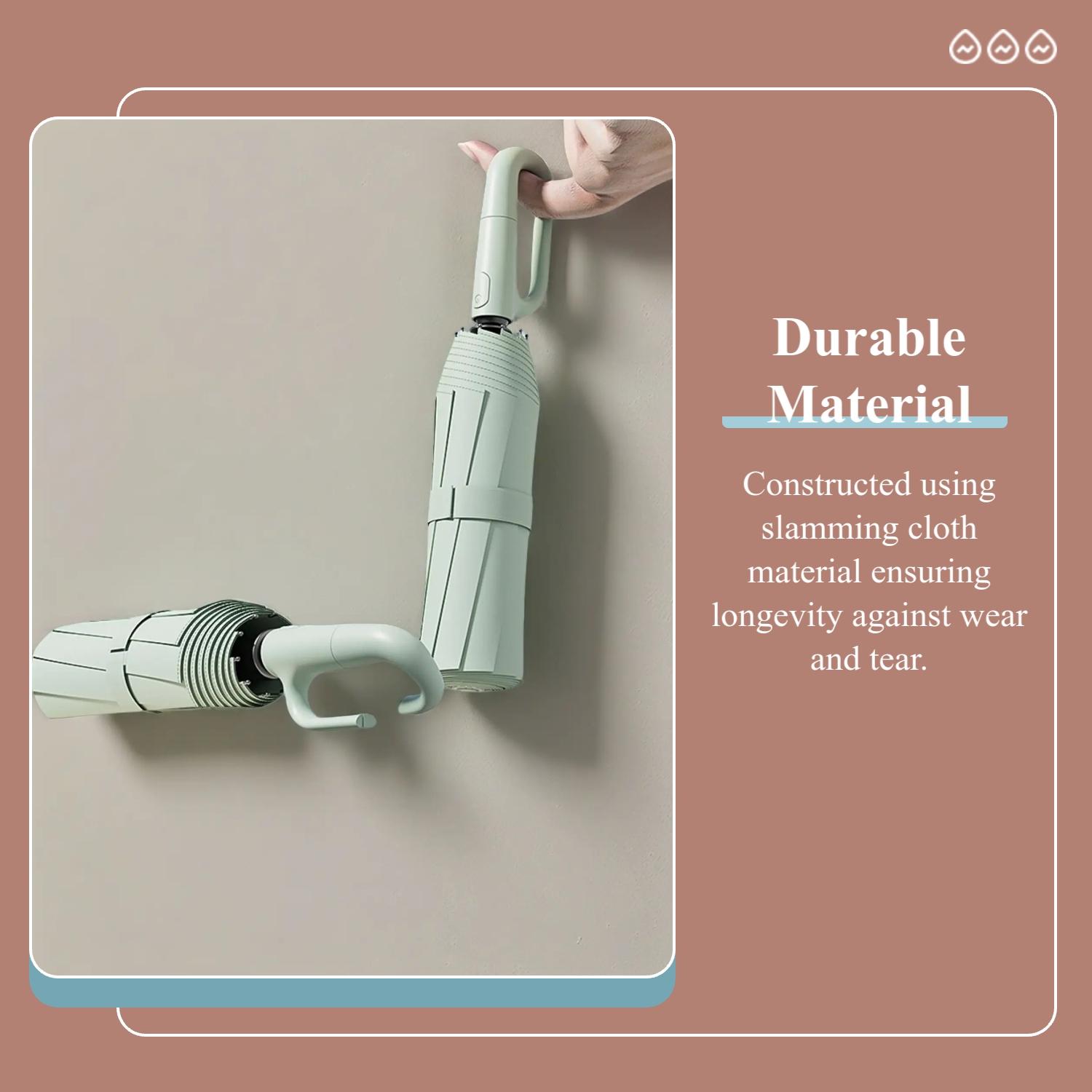 Full Automatic Ring Hook Umbrella, Large Thick Reinforced Hanging Foldable Rain and Sunny Dual Use Windproof Fishing Umbrella