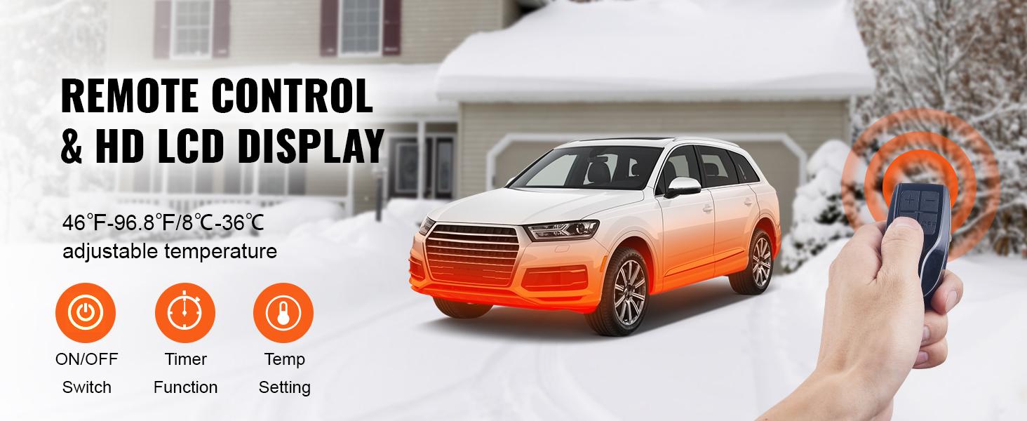 VEVOR Diesel Air Heater All-in-one 12V 5KW LCD Remote Control for Car RV