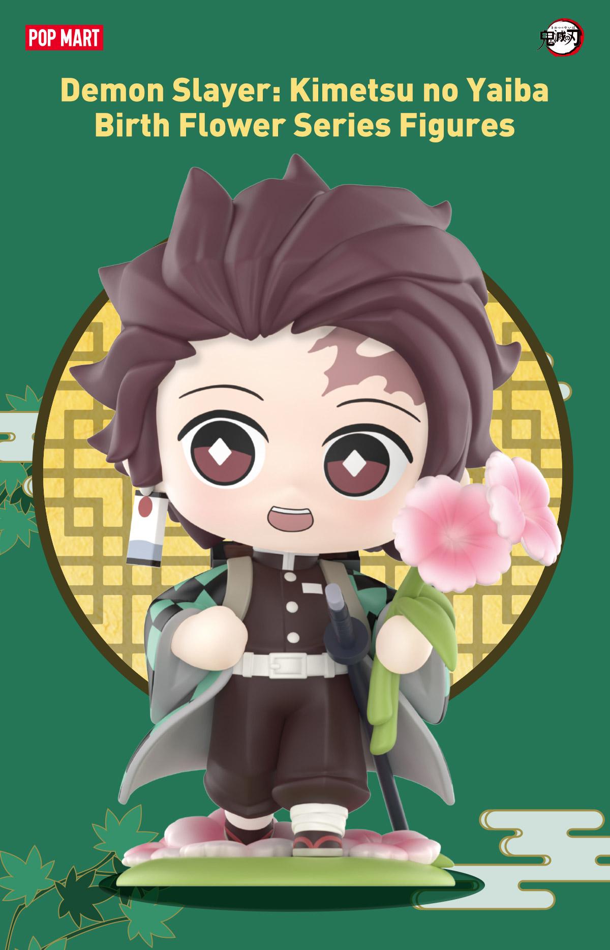 POP MART Kimetsu no Yaiba Birth Flower Series Figures, Blind Box, Mystery Box,summerwins