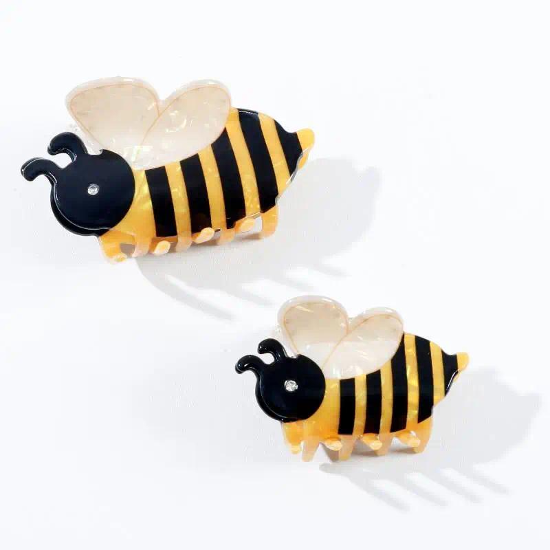 Cartoon Hair Claw For Women Cute Bee Ball Shape Shark Hair Gripper Claw Creative Acrylic Animal Hair Clip Girls Hair Accessories