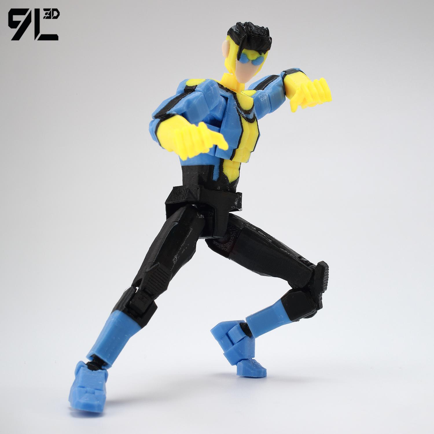 9L3D Printed NEWInvincibles Tech Jacker Titan13 Lucky13 Action Figure Dummy13 Motorcycle Multi-Jointed Collectible Model Toy T13