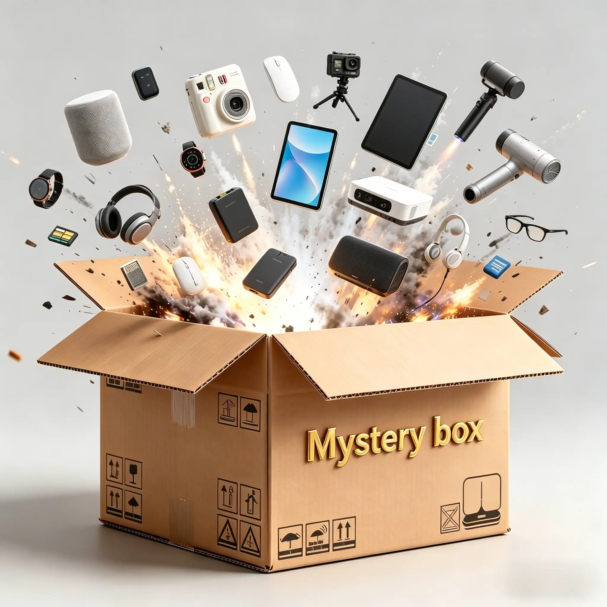 Huge Surprise Mystery Box! Randomly Get Smartphones, Headphones & Other Digital Gadgets – Unbox Unique Gift Fun, Enjoy Long-Lasting Durability, and Grab the Hottest Lucky Box to Win Amazing Tech Treasures Today !