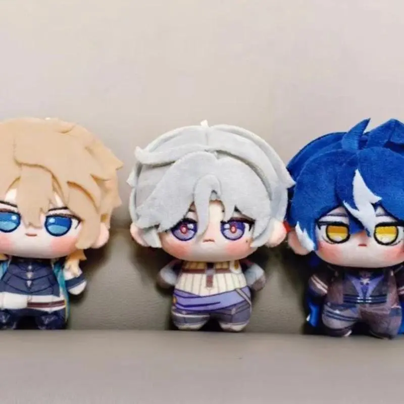 10cm Genshin Impact Illuga Varka Flins Plushie Stuffed Doll Toys Illuga Plush Pendant Keychain Doll Birthday Xmas Gifts