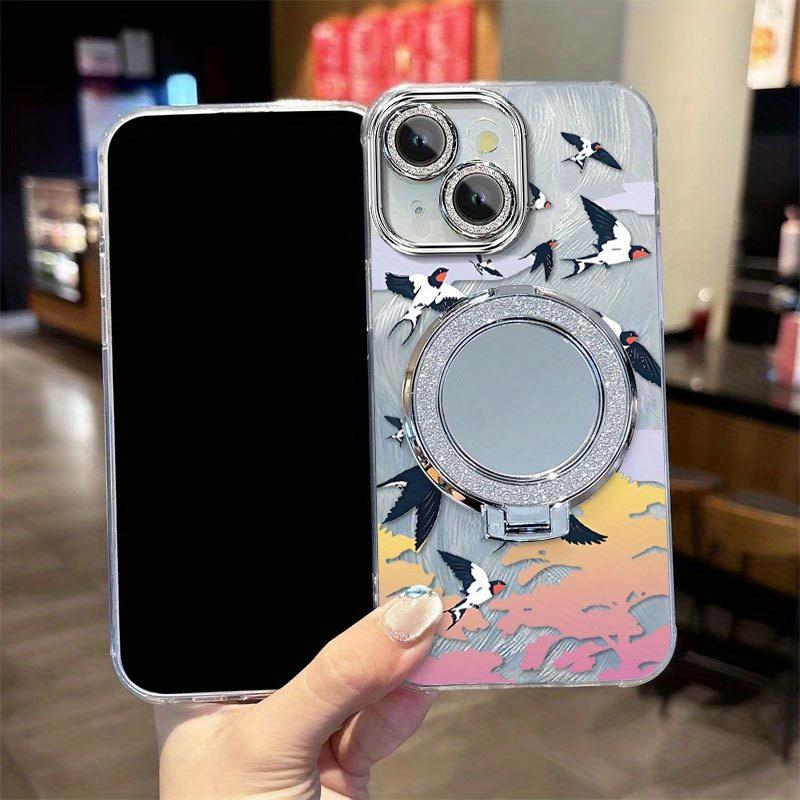 1 Piece A beautiful sky With circular bracket Pattern Protection Suitable For iPhone 14 PlusPhone Cases iPhone 14 Plus Comfortable feel Case Featuring Shockproof For Fashion
