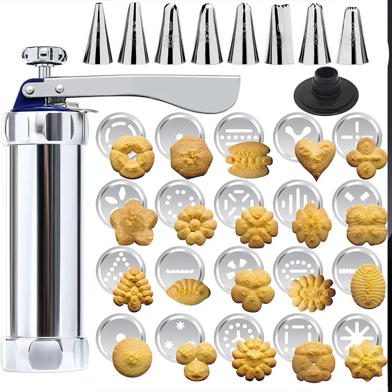 DIY Cookie Decorating Kit, 20 Cookie Shapes, Cookie Molds, Cookie Decorating Tools, Perfect for Family Gatherings and Themed Parties, Elegant Gift Box Included