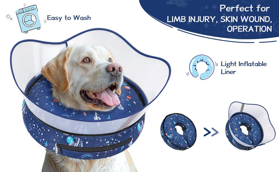 Supet Elevated Inflatable Dog Collar