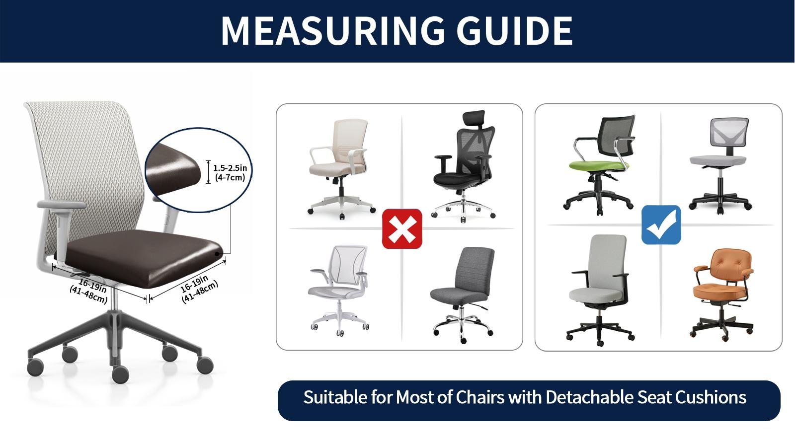 Easy-Going Removable PU Seat Covers Set of 4/6, Christmas Stain Resistant Waterproof Slipcovers with Ties, Washable Chair Cushion Protector for Dining Room, Office, Home Easy-Going Removable PU Seat Covers Set of 4/6, Christmas Stain Resistant Waterproof Slipcovers with Ties, Washable Chair Cushion Protector for Dining Room, Office, Home