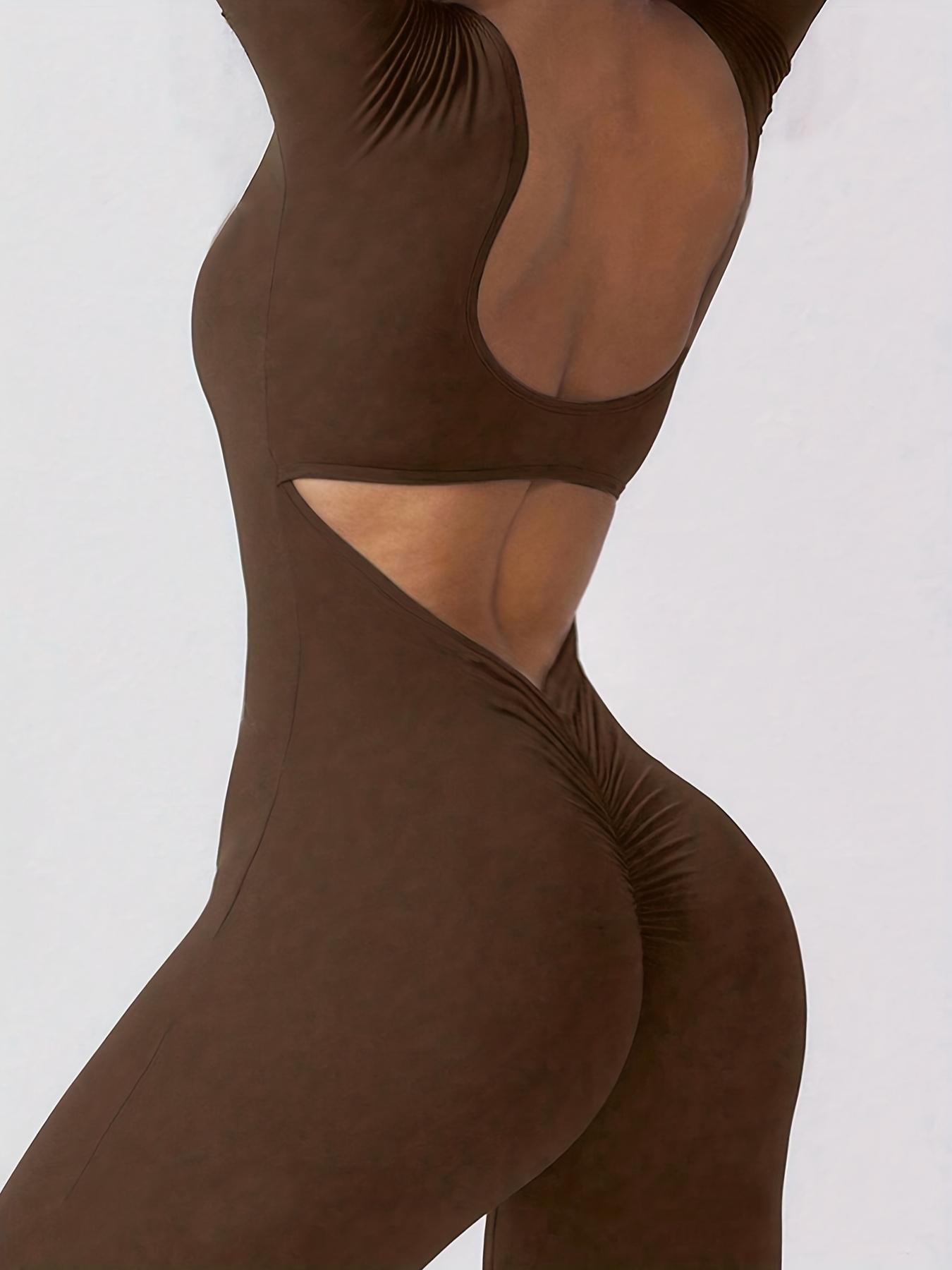 Women's Backless Knitted Jumpsuit, Casual Fashion Long Sleeve, Perfect for Graduation & Fall/winter Seasons