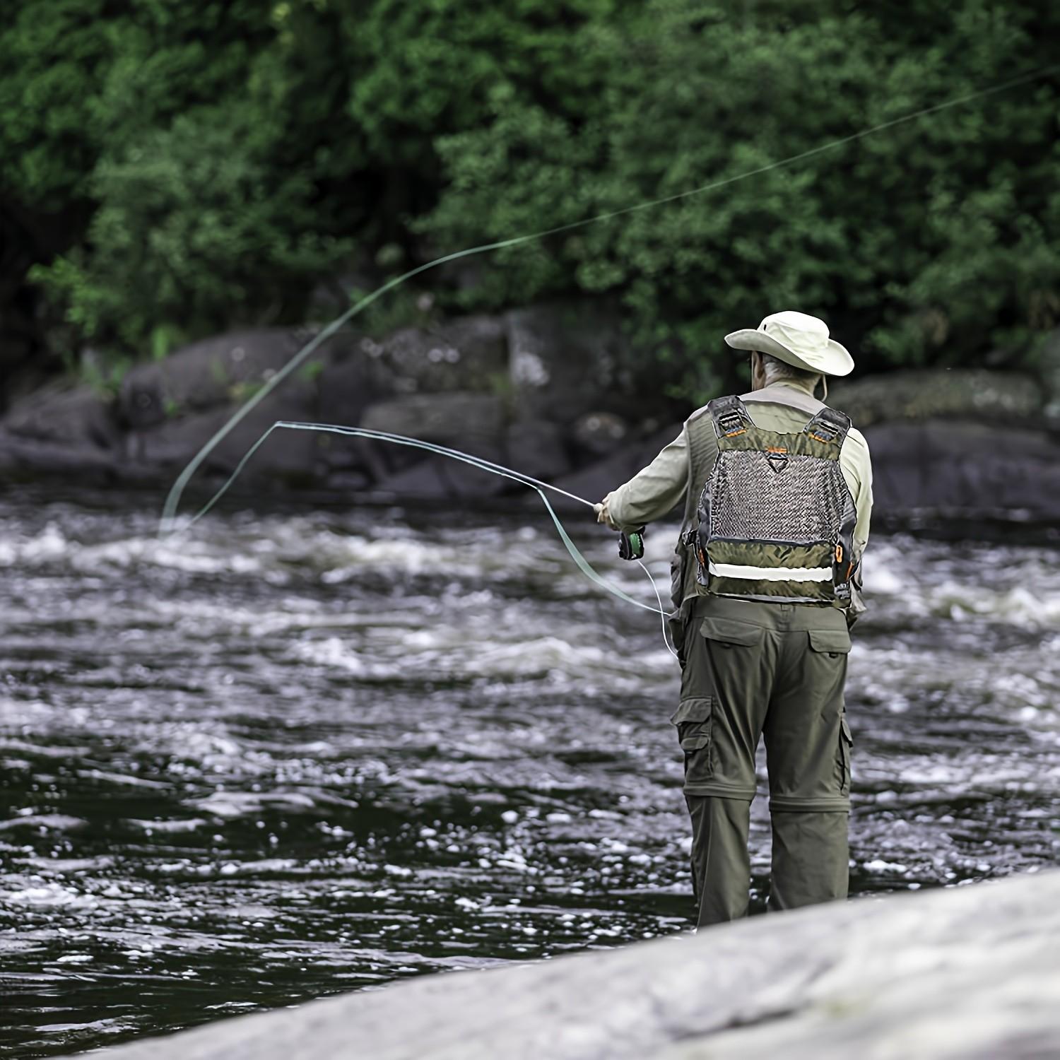 1-Piece Multi-Pocket Breathable Mesh Fishing Gear Bag Unisex Adjustable Fishing Vest Summer Outdoor Vest Camping, Photography, Outdoor Activities Fishing Gear Backpack Adjustable size M–2XL Father's Day Gi