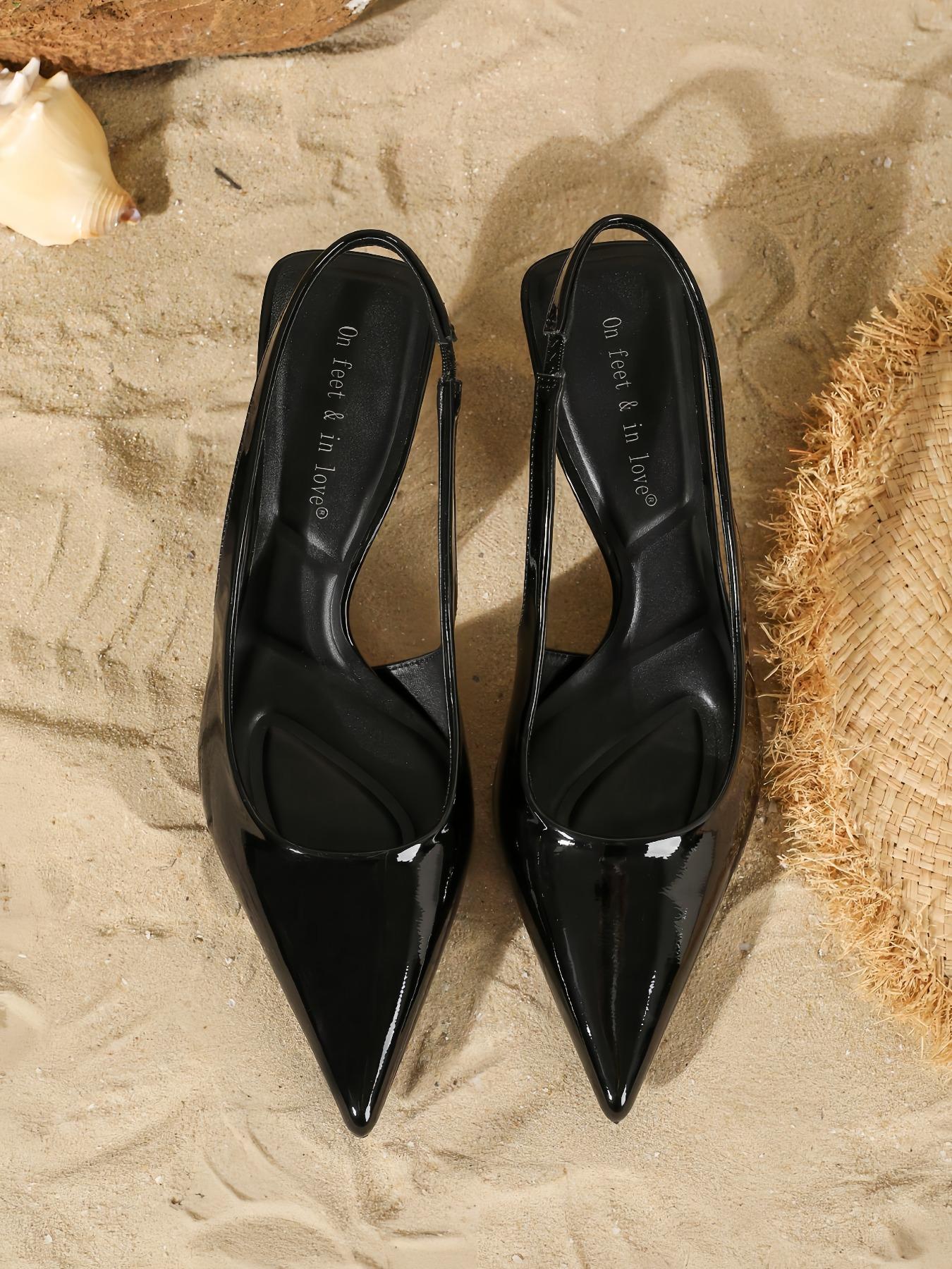 Women's Elegant Fashion  Heeled Sandals, Pointed Toe High Heel Sandals for Party, Daily Clothing Decor, Barefoot Sandals for Women & Girls, Fashionable Heeled Sandals, Footwear