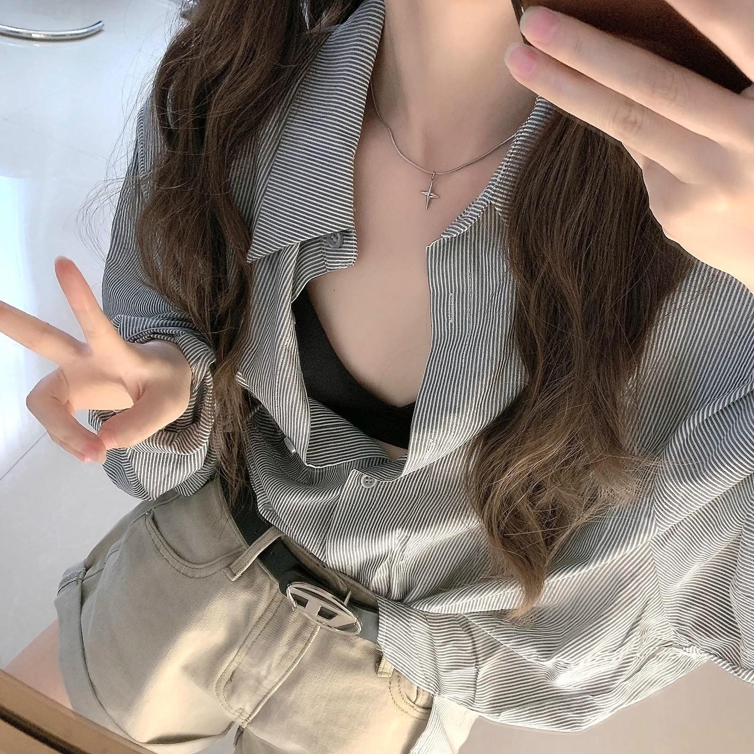 Women's Cross Pendant Necklace, Simple Design, Fashionable & Versatile, Perfect for Daily Wear, Elegant Jewelry Accessory