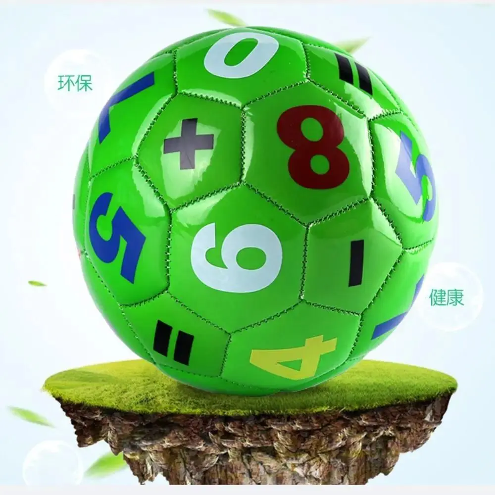 Vibrant Size 2 15cm Lightweight Mini Soccer Ball - Boys' Toy, Child Grip Fit, Preschool Kids' Football Game Training Ball for Numbers & Letters, Ideal for Indoor Play, Compressible