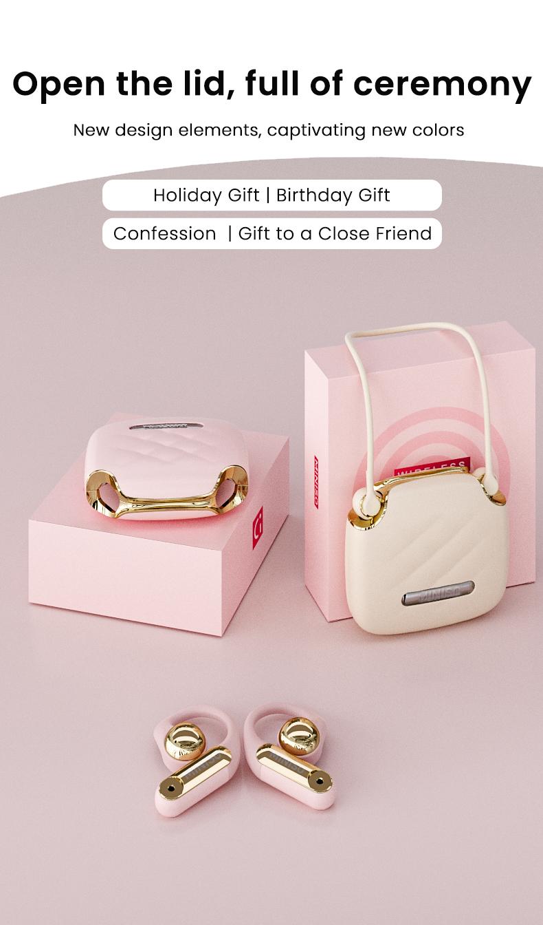 MINISO X81 Open Wireless Bluetooth Headset OWS Ear-hook Sports Earphone Noise Reduction Waterproof HIFI Sound Quality Bag Style Headphones With microphone