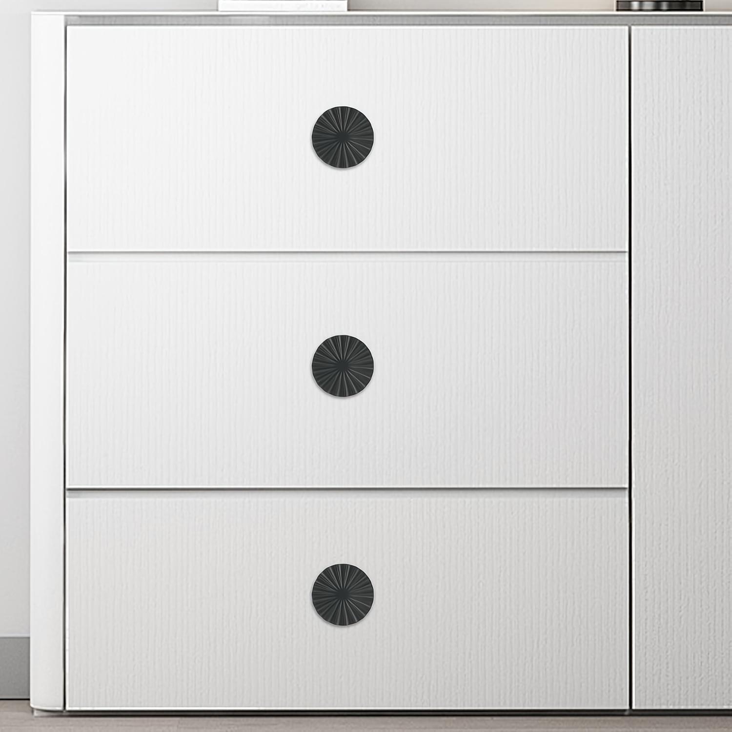 4 Pack Matte Black Sunflower Cabinet Knobs – Decorative Plastic Drawer Pulls with Mounting Screws, Vintage Floral Knobs for Kitchen Cabinets, Bathroom Vanities, Dressers and Home Improvement