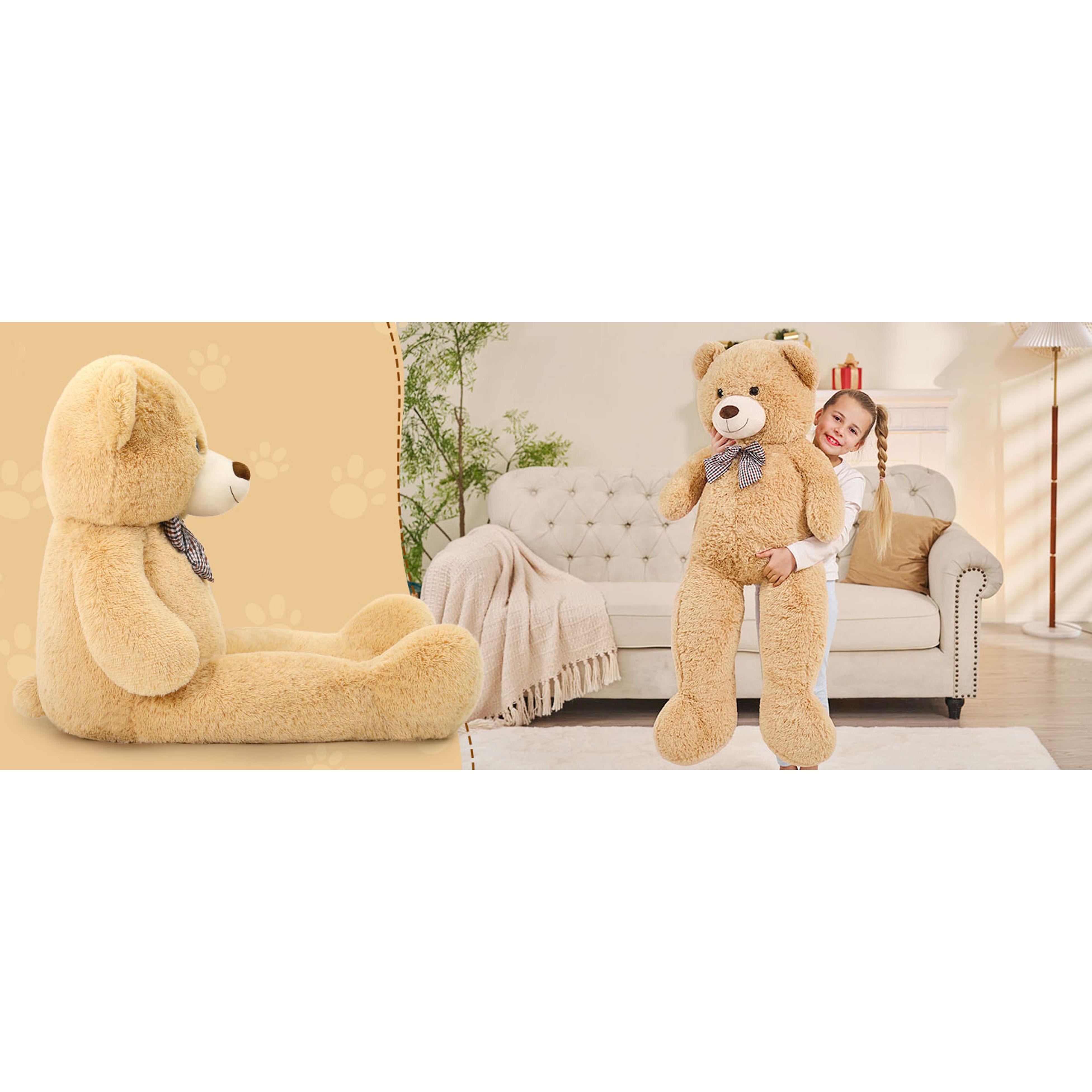 Giant Teddy Bear 4 Feet,Adorable and Cuddly Big Bear Stuffed Animal 47", Classic Teddy Bear Plush Gift Decoration for Baby Shower,Party,Birthday,Valentines Day,Tan