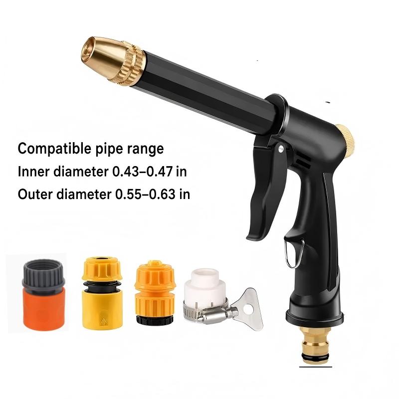 Portable High Pressure Water Sprayer, Adjustable Garden Hose Nozzle Sprayer, Car Washing & Maintenance Tool, Pet Cleaning Tool, High Pressure Nozzles, Garden Hose Jet & Dealsforyoudays【FathersDayGift】