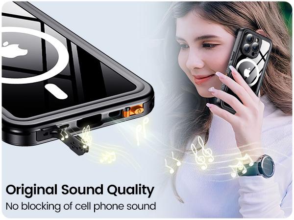 [3-in-1] Temdan Phone Case|Built in Screen Protector|Camera Lens Protector for iPhone 17/16/15/14 Pro Max/Pro/Plus/Air Case Waterproof, Shockproof, Magnetic Charging,Swimming, Snorkeling, Hiking, Riding, Boating, SummerBeach