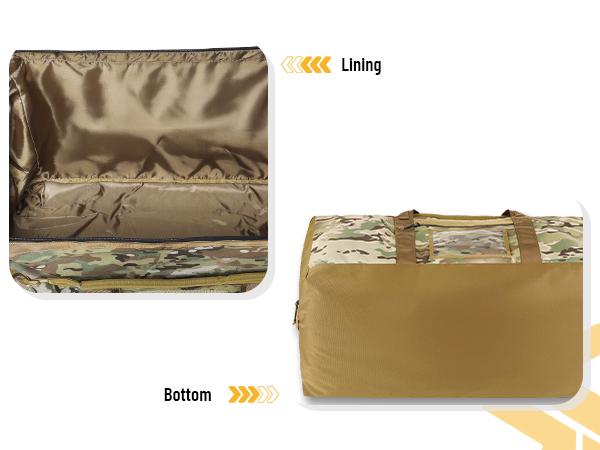 VOTAGOO 130L Travel Duffle Bag Large Capacity Waterproof Full-Access Opening Foldable Military Backpack Travel for Outdoor Camping Hunting Weekender Gym Traveling Workout Deployment